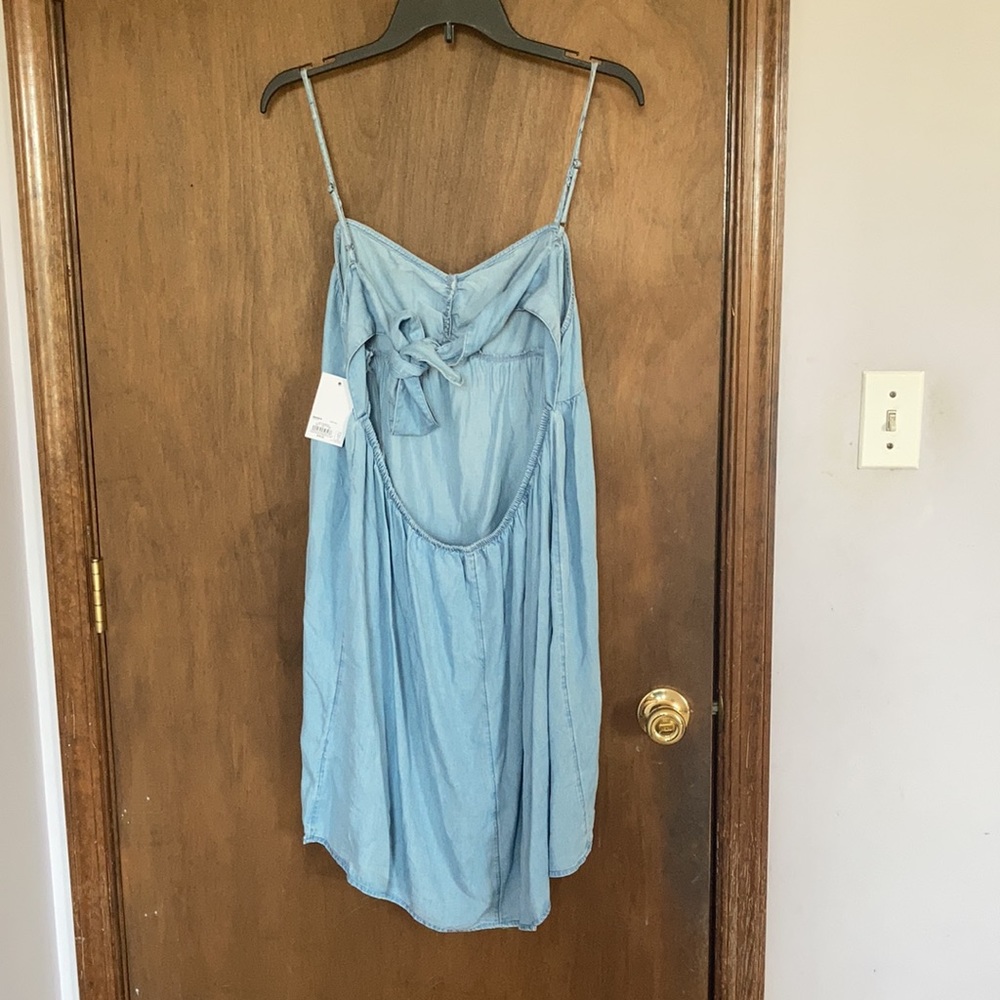 So dress cinch front babydoll mini dress lyocell boho casual XXL - Picture 13 of 15